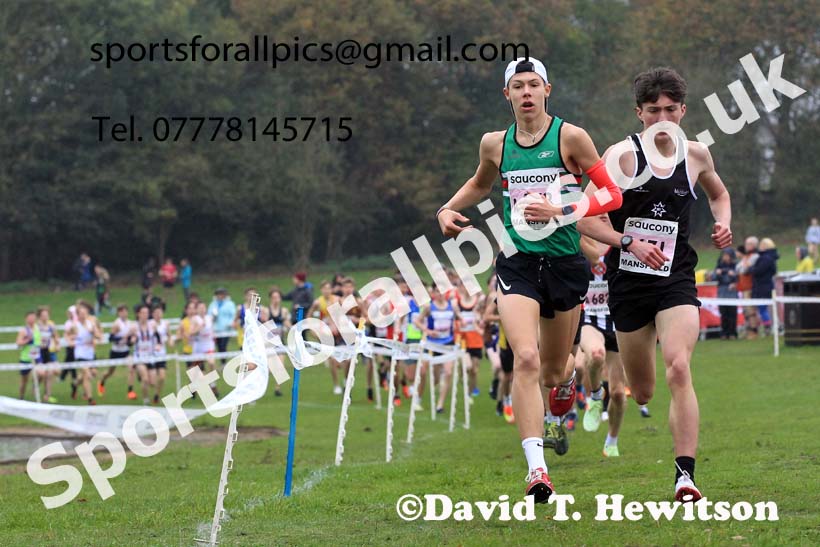 Mens Under-17s, 2022 National Cross Country Relays, Berry Hill Park, Mansfield.  Photo: David T. Hewitson/Sports for All Pics